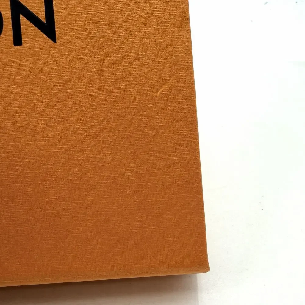 Louis Vuitton Authentic Orange Empty Magnetic Gift Box & Tissue 12